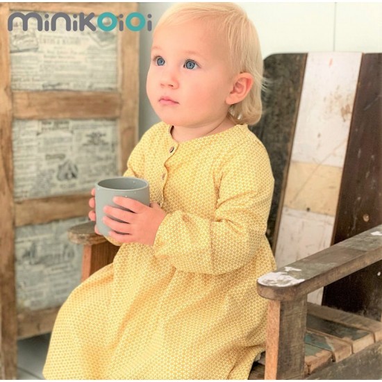 Pahar pentru copii Minikoioi 100% Premium Silicone Mini Cup Aqua Green