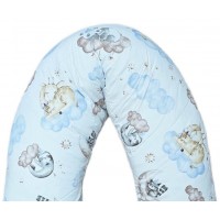Perna pentru gravida, Fibre din silicon, 180 cm, Appekids - Clouds