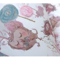 Perna pentru gravida, Fibre din silicon, 180 cm, Eko - Pink Owls