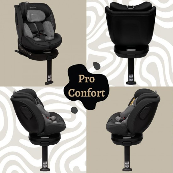 Scaun auto Appekids, I-SIZE, 40-150 cm, Rear Facing 360°, Pro Confort - Grey Scaun auto Appekids, I-SIZE, 40-150 cm, Rear Facing 360°, Pro Confort - Grey