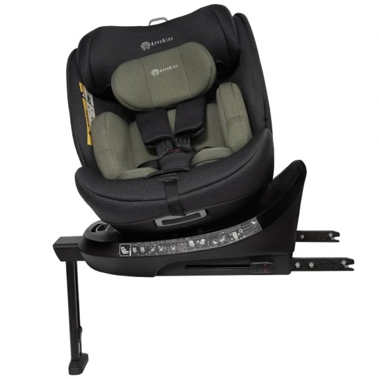 Scaun auto Appekids, I-SIZE, 40-150 cm, Rear Facing 360°, Pro Confort - Green Scaun auto Appekids, I-SIZE, 40-150 cm, Rear Facing 360°, Pro Confort - Green