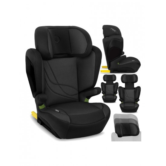 Scaun auto cu isofix, I-size 100-150 cm, Momi Mei - Black