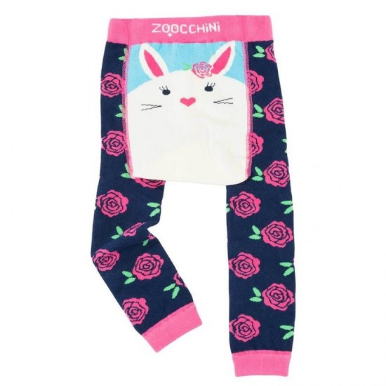 Set pantaloni si sosete antiderapante Zoocchini 12-18 luni Bunny