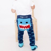 Set pantaloni si sosete antiderapante Zoocchini 12-18 luni Shark