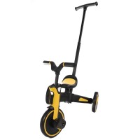 Tricicleta Uonibaby 4 in1 pliabila si cu maner de impingere - Yellow