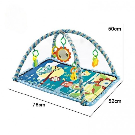 Covoras de joaca pentru bebelusi cu 5 jucarii 