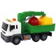 Jucarie camion de gunoi 26 cm cu 2 containere si macara, verde Jucarie camion de gunoi 26 cm cu 2 containere si macara, verde