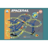 Set constructie circuit cu bile Space Rail 262 piese