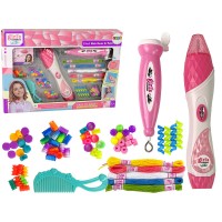 Set creativ impletire suvite cu margele 2 in 1 Hair Beads and Twist