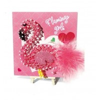 Set creativ tablou cu ata Flamingo