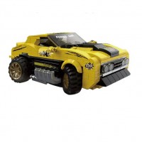 Set cuburi constructie masina de curse Brick Cool Need for Speed 354 piese, galben