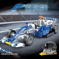 Set de constructie masina de curse 2 in 1 Formula Racing 231 piese