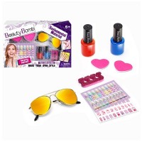 Set manichiura pentru fetite cu ochelari de soare