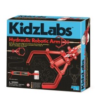 Set educativ constructie STEM - Brat robotic hidraulic KidzLabs
