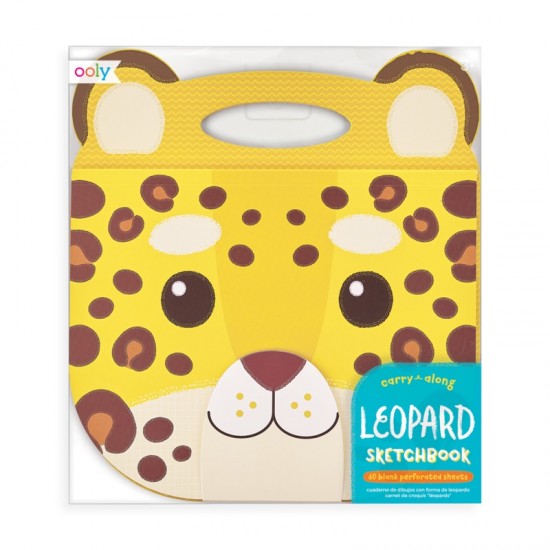Caiet desen portabil - Leopard galben