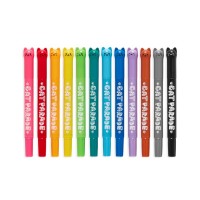 Set 12 culori creioane acuarele cu gel Cat Parade