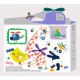 Creioane cerate interconectabile Block Crayons - Elicopter, Haku Yoka