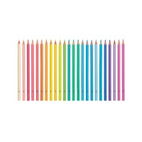 Set 24 creioane colorate in nuante pastelate