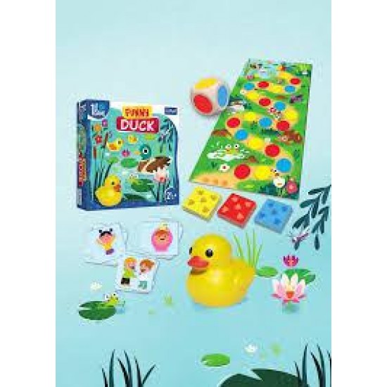 Joc de societate cooperativ pentru toddleri Funny Duck