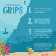 Guppy Grips - autocolante anti-alunecare pentru baie