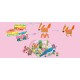 Joc creativ Stick N Play cu scene 3D si stickere repozitionabile - Gradina Secreta