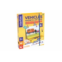 Joc puzzle magnetic de arta si asociere - Vehicule