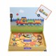 Joc puzzle magnetic de arta si asociere - Vehicule