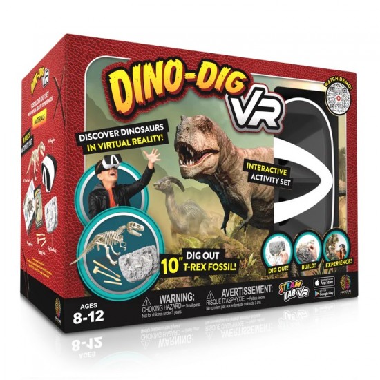 Kit STEM interactiv VR - Descopera Dinozaurii in Realitate Virtuala