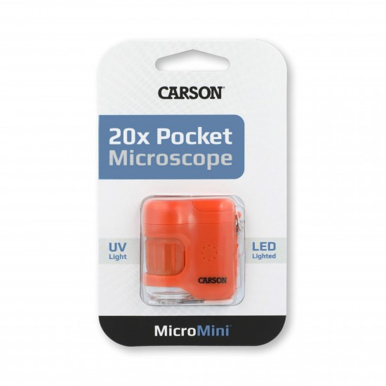 Microscop portabil cu breloc marire 20x MicroMini Orange