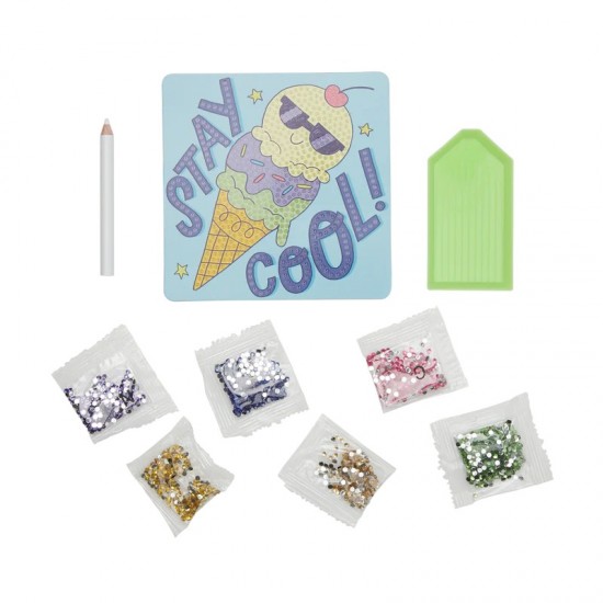 Mini Atelier creativ DIY cu diamante - Cool Icecream