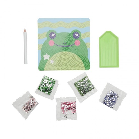 Mini Atelier creativ DIY cu diamante - Funny Frog