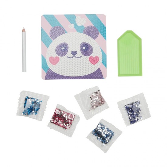 Mini Atelier creativ DIY cu diamante - Pretty Panda