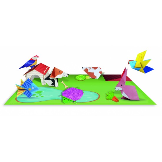 Set creativ Origami - Animale de companie, nivel 1