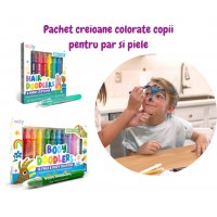 Pachet Creioane colorate pentru par si piele