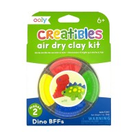 Set DIY plastilina 4 culori cu uscare la aer - Dino 