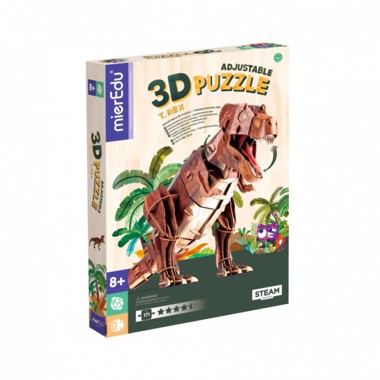 Puzzle 3D reglabil Tyrannousarus Rex deluxe