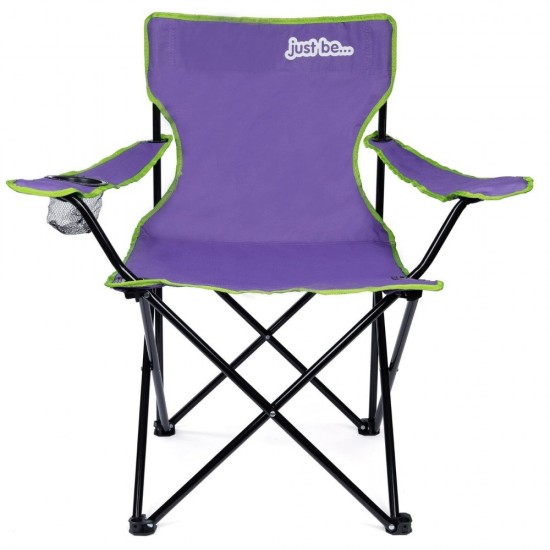 Scaun pentru camping, violet/verde