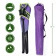 Scaun pentru camping, violet/verde