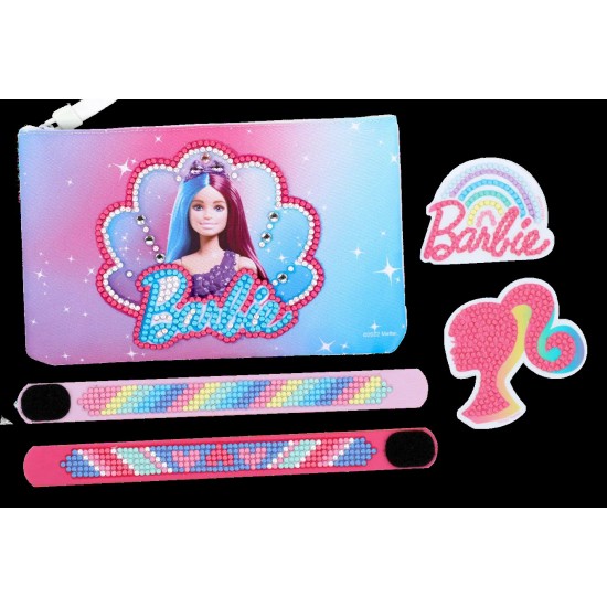 Set creativ 5 in 1 pictura cu diamante Barbie