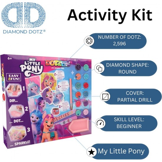 Set creativ 6 in 1 pictura cu diamante My Little Pony