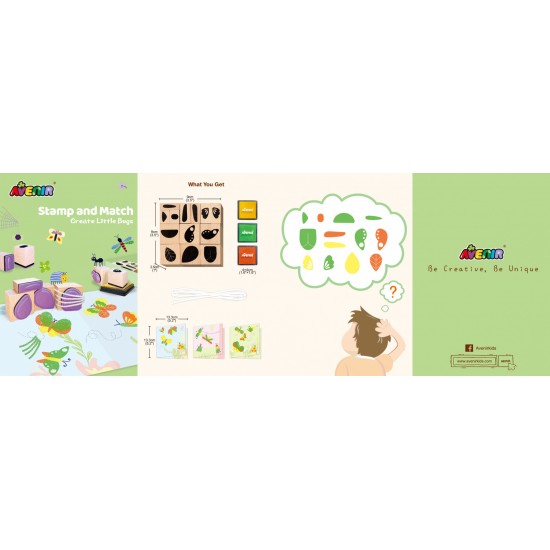 Set creativ cu stampile - Insecte