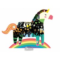 Set creativ de razuit - Unicorni in miscare