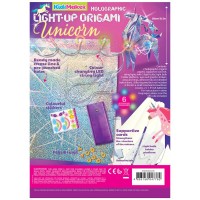 Set creativ - Origami holografic Unicorn cu iluminare