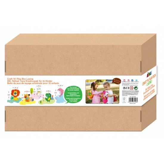 Set creativ XXL de cusut cu tehnica siretului - Craft N Play Box