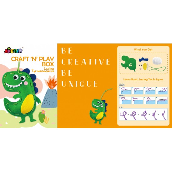 Set creativ XXL de cusut cu tehnica siretului - Craft N Play Box