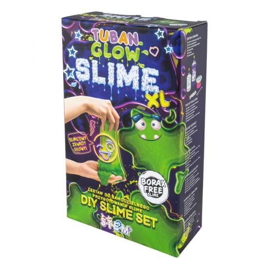 Set DIY experimente Slime care straluceste in intuneric XL