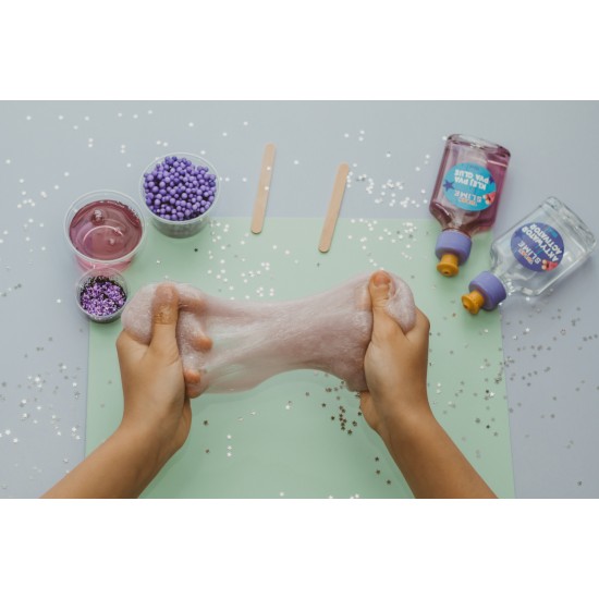 Set DIY experimente Slime care straluceste in intuneric XL