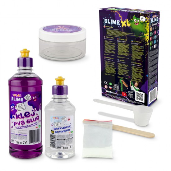 Set DIY experimente Slime care straluceste in intuneric XL