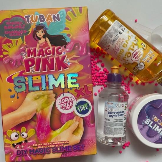 Set Diy experimente Slime Magic Pink XL