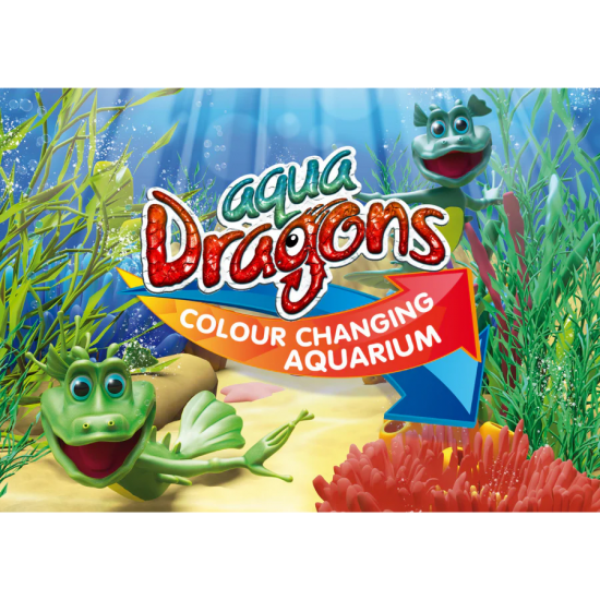 Set educativ STEM Aqua Dragons - Habitat Deluxe in culori schimbatoare si LED-uri